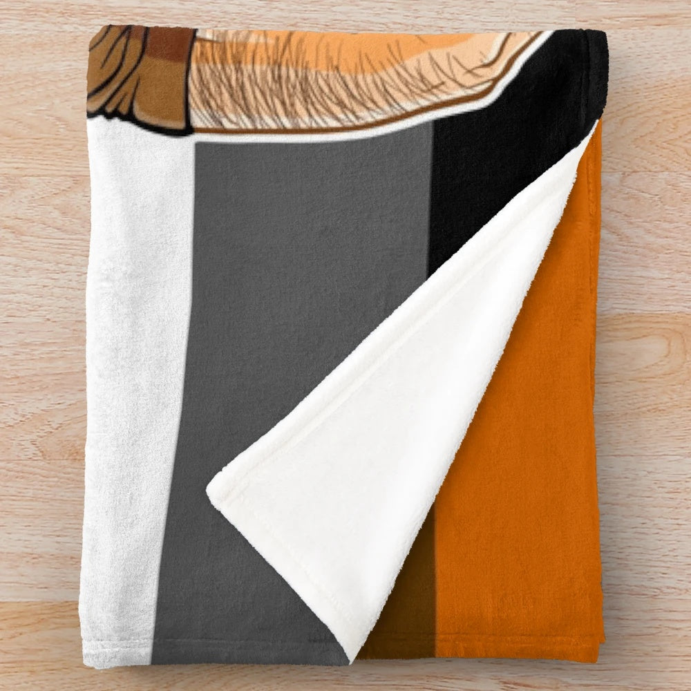 Soft and comfy plush blanket featuring a bear pride design