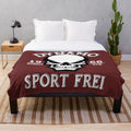 Soft and plush football-themed blanket for Berlin sports fans