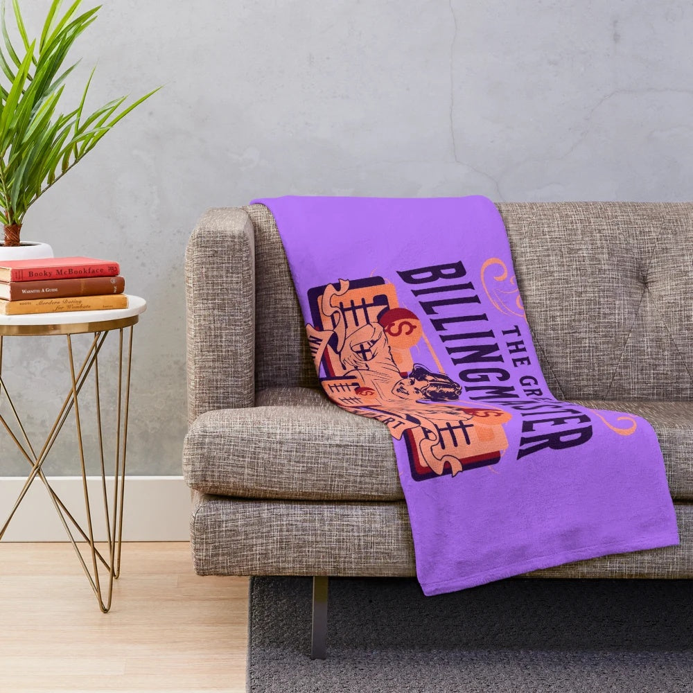 Plush blanket for billing and accounting professionals
