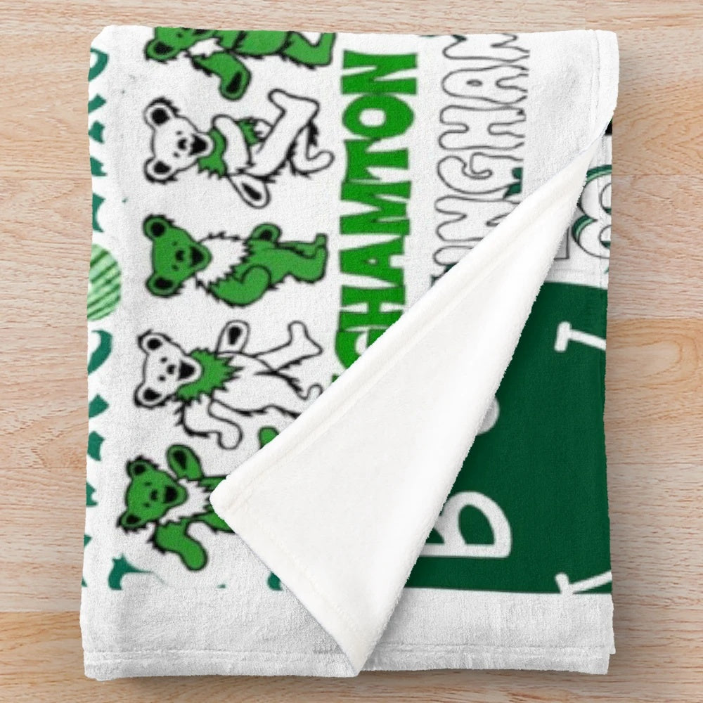 Binghamton University Bearcats plush throw blanket