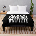 Black Labrador Retriever Dog Plush Blanket