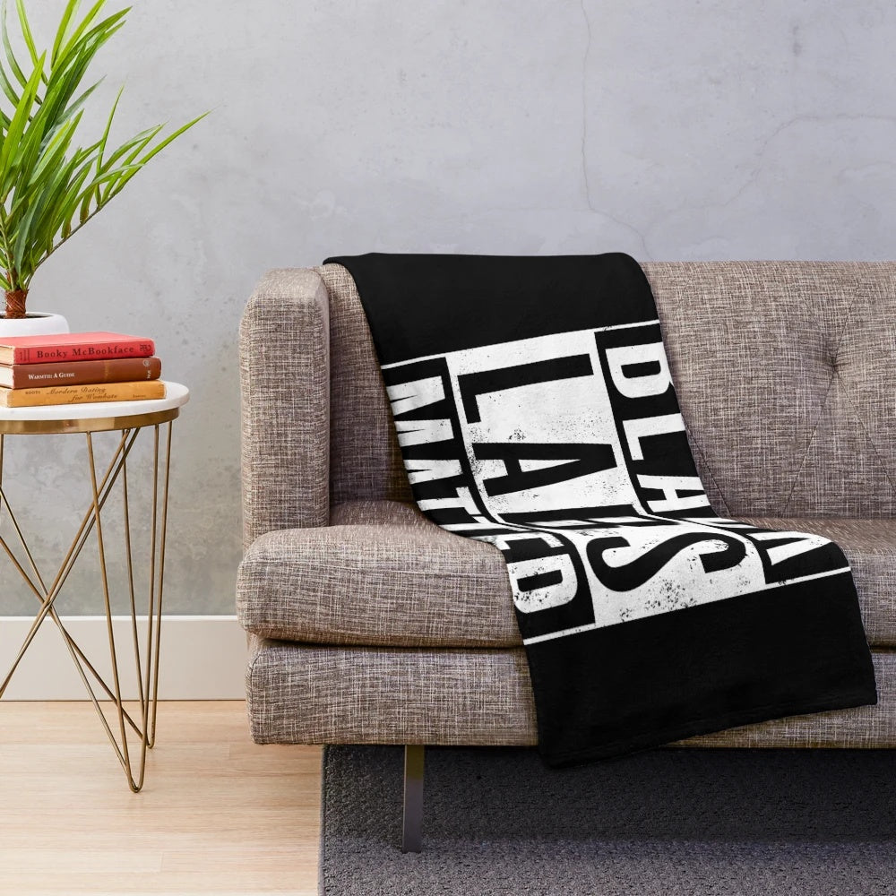 Black Labrador Retriever Dog Plush Blanket