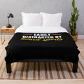 Plush blanket with "Easily Distracted By Board Sports" design