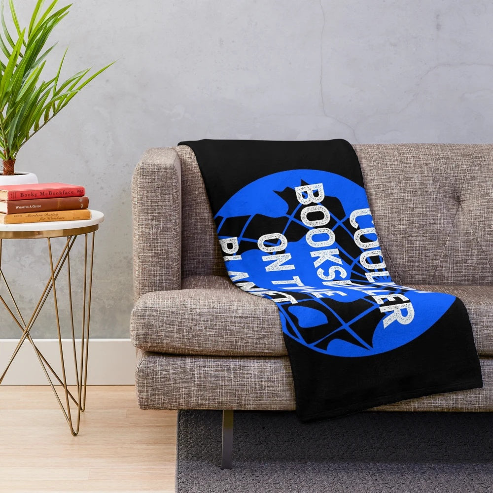 Cozy plush blanket featuring a cool bookseller design