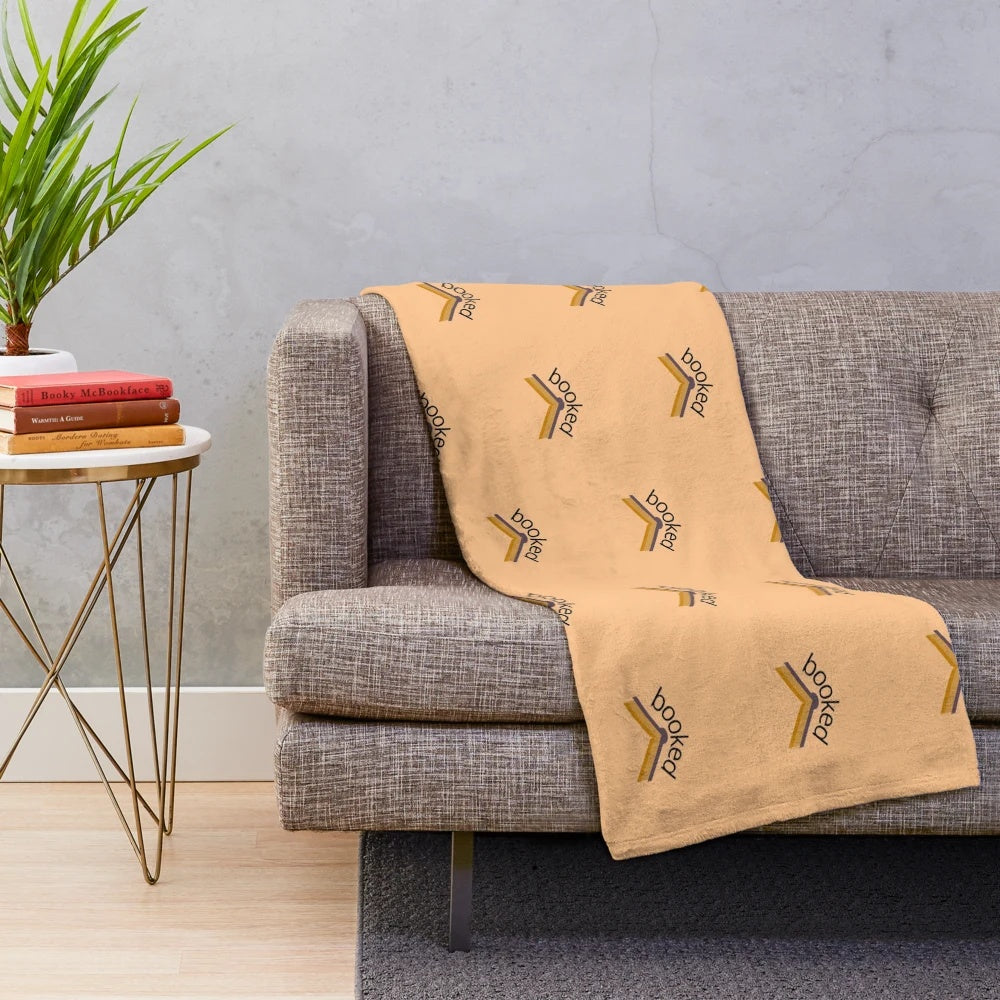 Soft and plush book-themed blanket for book lovers