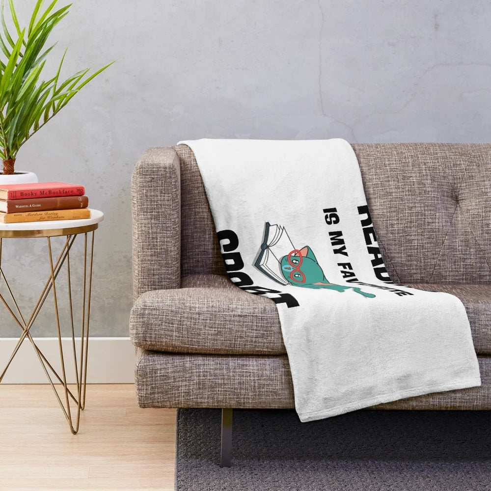 A plush and cozy blanket for reading and book lovers