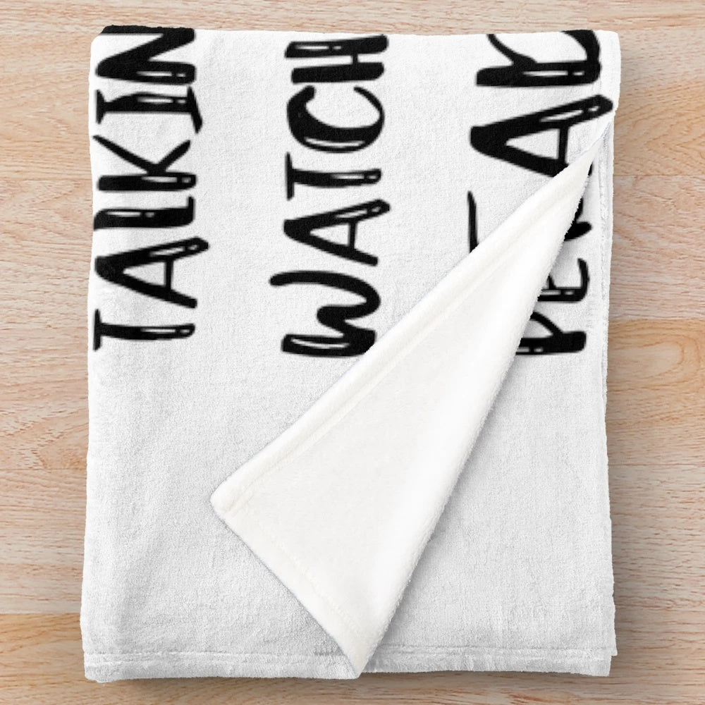 Plush blanket with a bookish design for book lovers