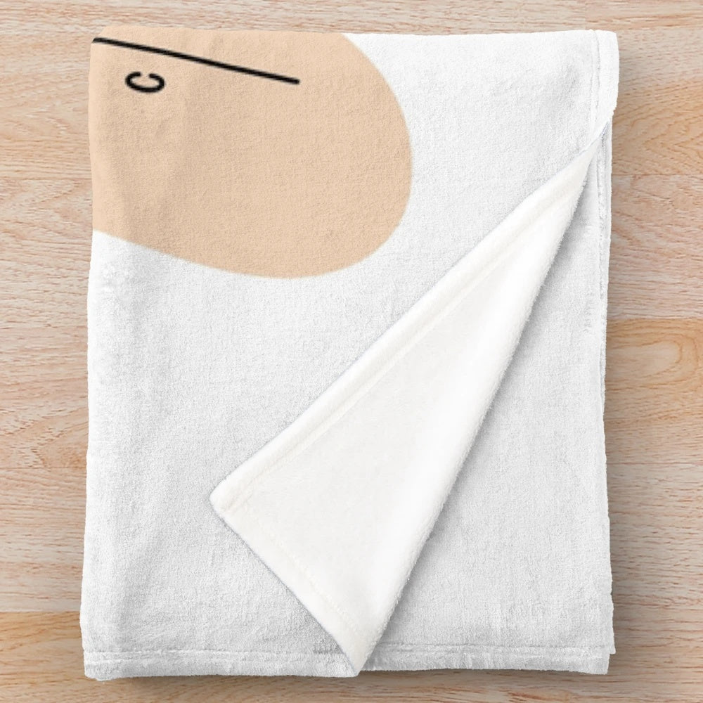 Cozy plush blanket with "Fuck Off, I'm Reading" funny design for book lovers
