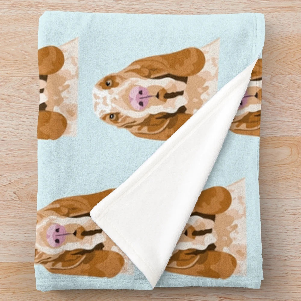 Soft, plush blanket featuring the Bracco Italiano breed