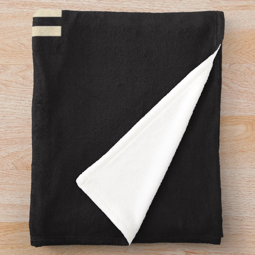 Plush blanket with building inspector design