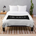 Plush blanket with Cate Blanchett inspired design