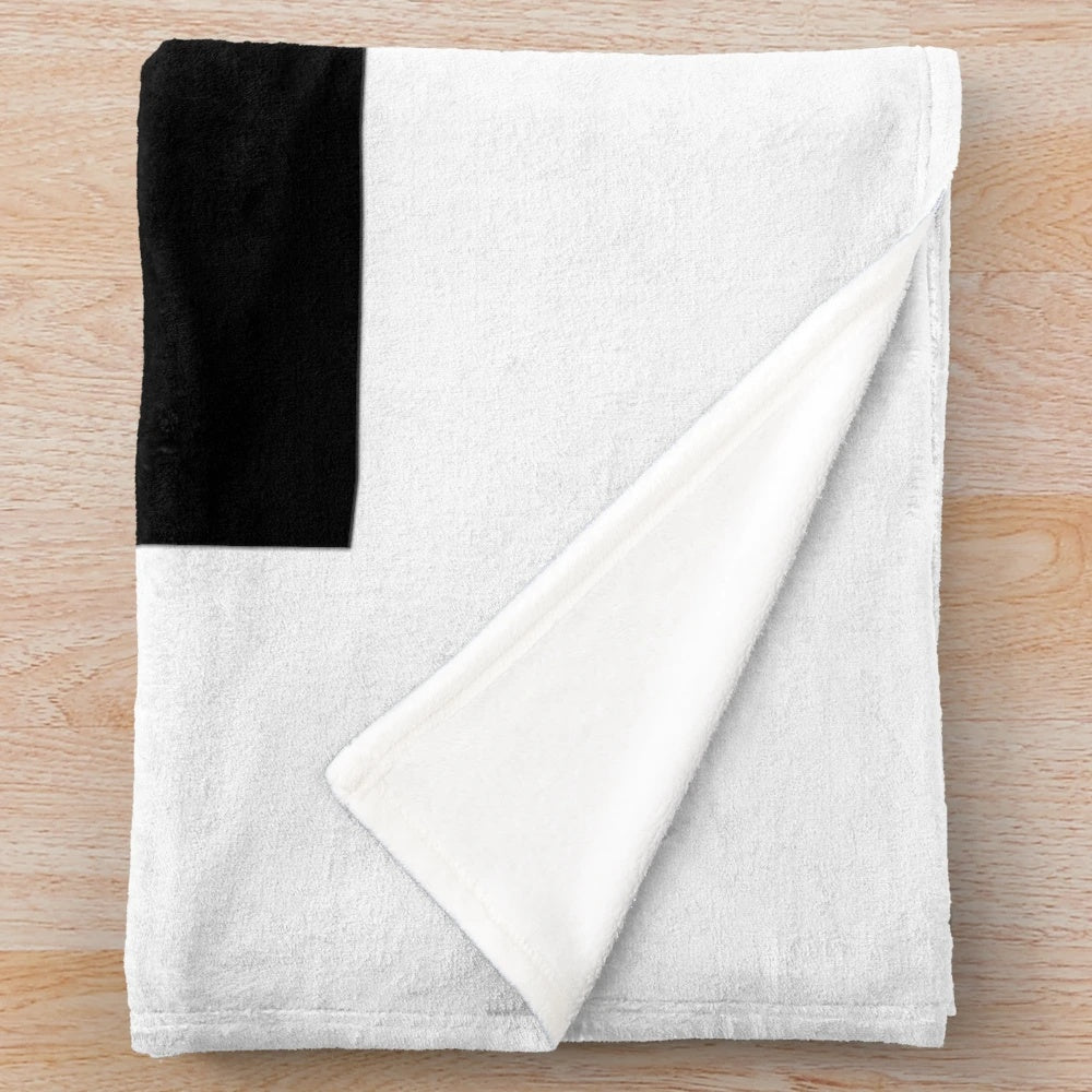 Plush blanket with Cate Blanchett inspired design