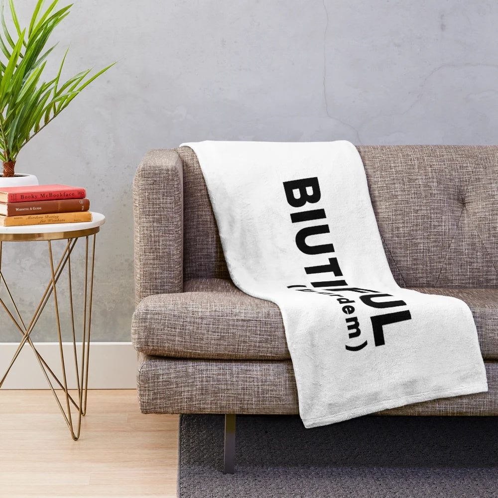 Plush blanket with cinema and movie buff theme