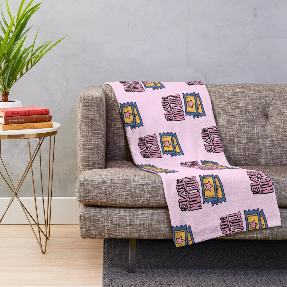 Soft and plush blanket for a cozy movie night experience