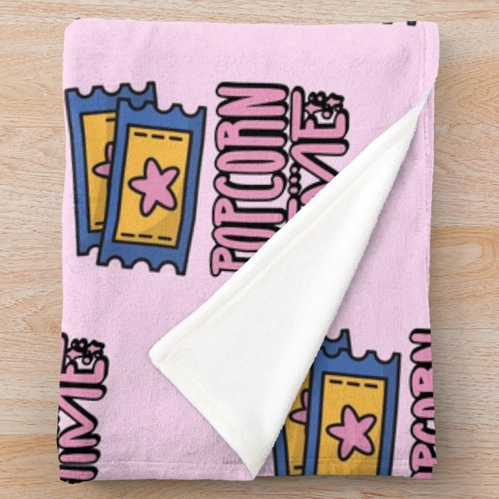 Soft and plush blanket for a cozy movie night experience