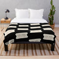 Plush blanket featuring vintage movie theater design