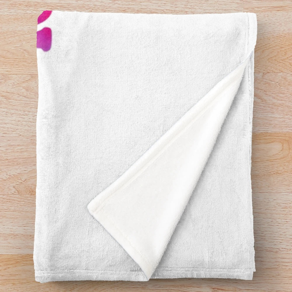 Plush blanket with the text "I Won't Stop For Hospital But I'll Stop For Iced Coffee" for coffee lovers and music/performance professionals
