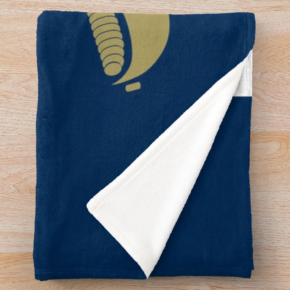 Plush blanket featuring the Charleston Southern Buccaneers team logo