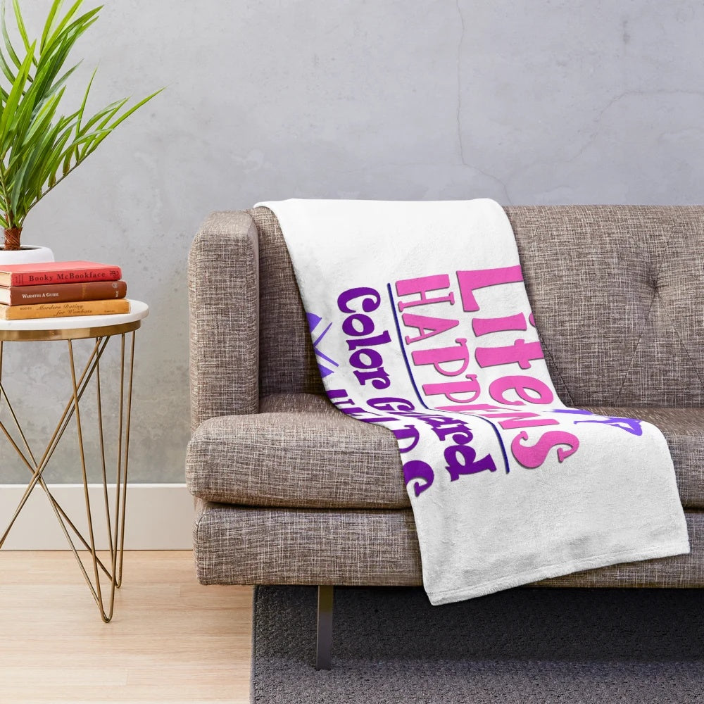 Soft and Cozy Plush Blanket with Color Guard Imagery
