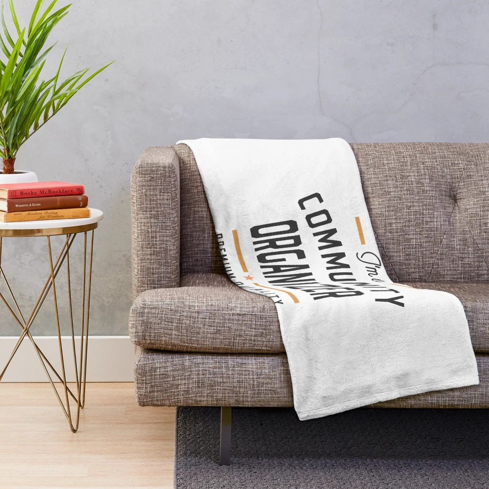 Community organizer plush blanket