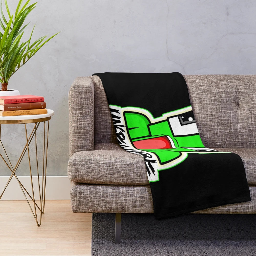 Plush blanket featuring unspeakable youtuber design