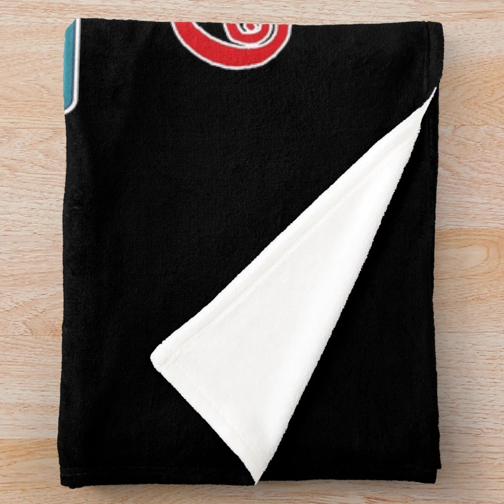 Cozy plush blanket with festive craft project design