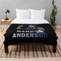 Plush blanket featuring the image of darts player Gary Anderson