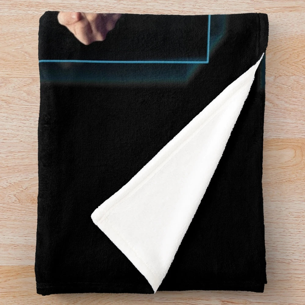 Cozy plush blanket featuring the darts player Peter Wright