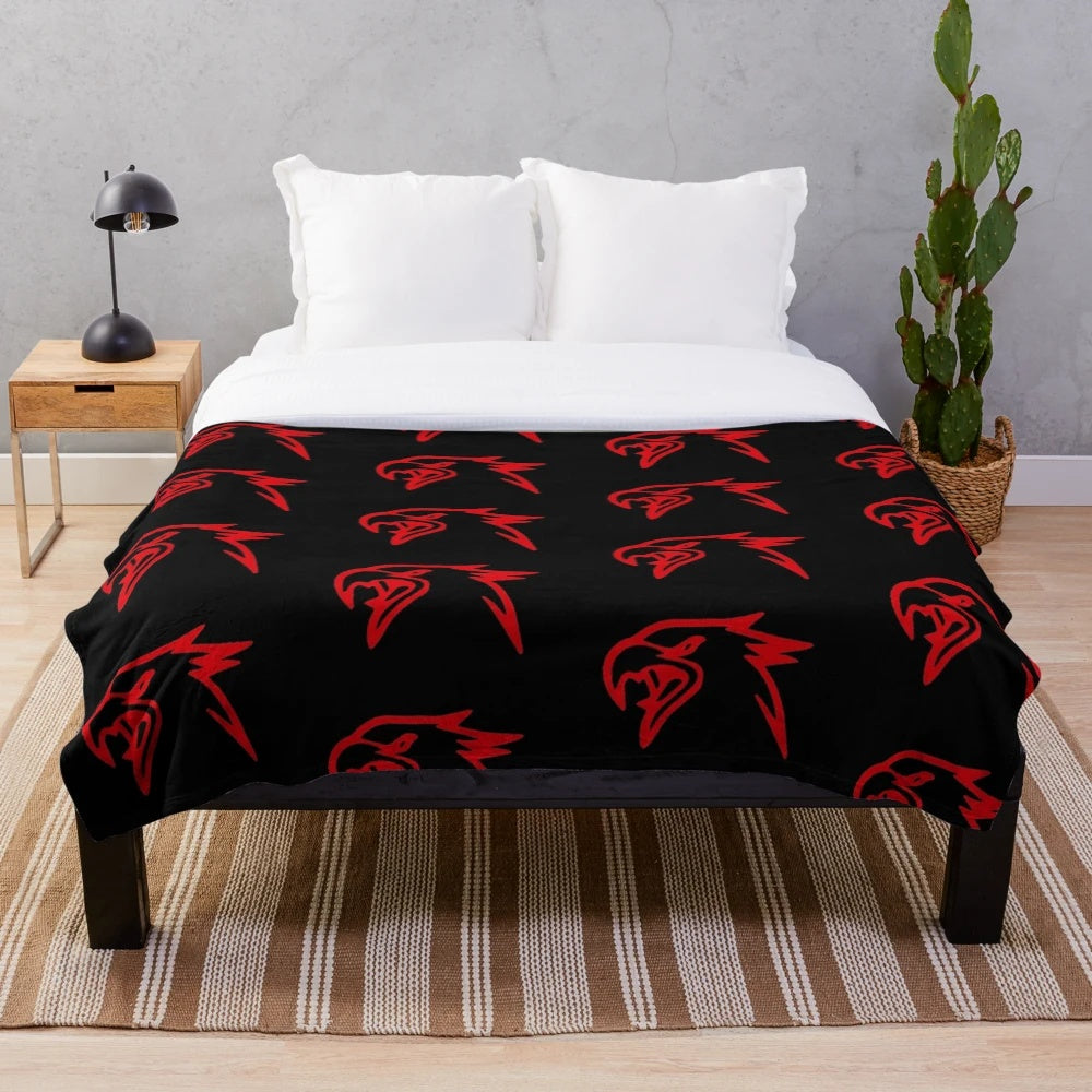 Plush blanket featuring the Dodge Trackhawk silhouette