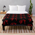 Plush blanket featuring the Dodge Trackhawk silhouette