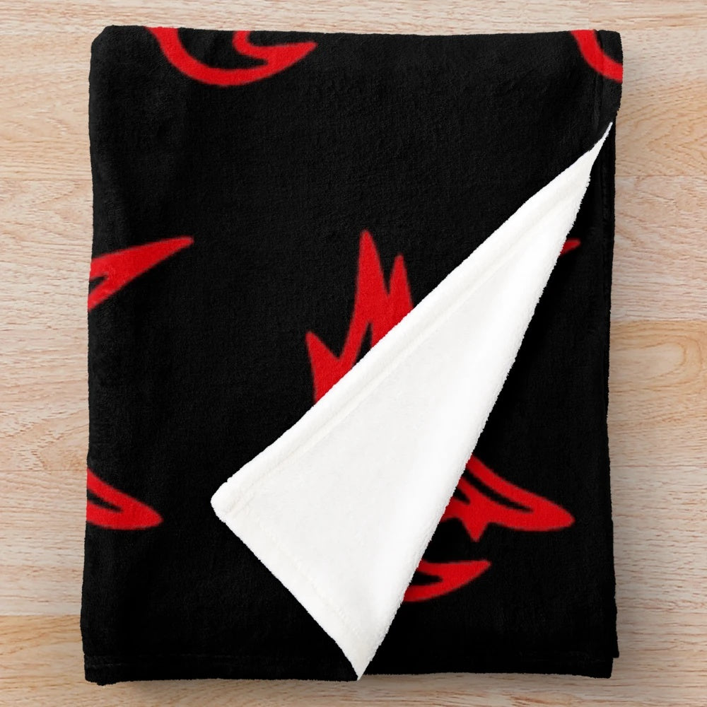 Plush blanket featuring the Dodge Trackhawk silhouette
