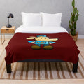 Soft, plush blanket with a dog design, perfect for dog lovers and pet owners