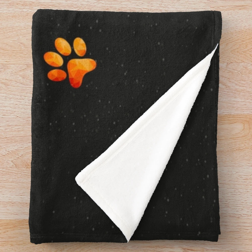 Colorful plush blanket for dogs and dog owners