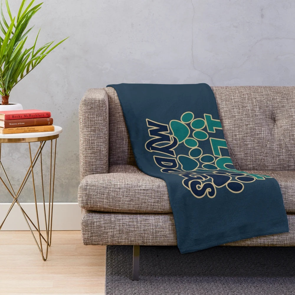 Soft and plush blanket featuring a dog design for dog owners