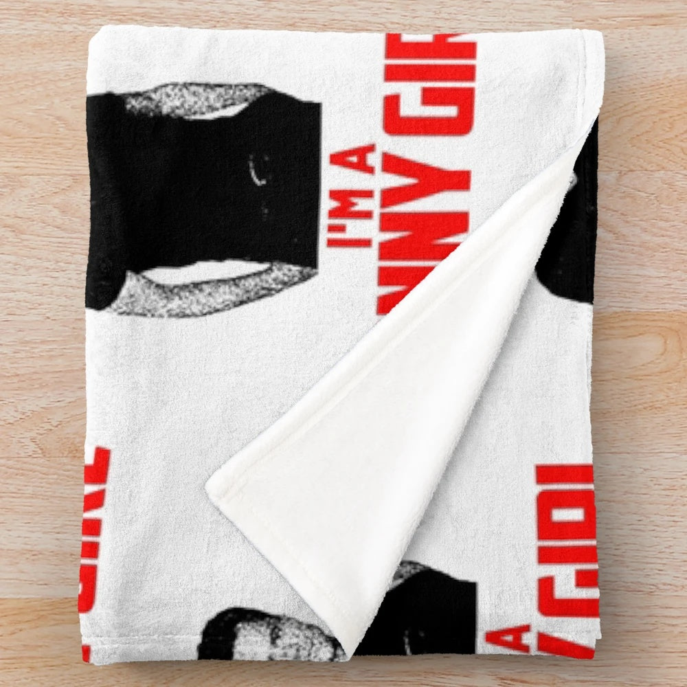 Soft and comfy plush blanket featuring the "I'm a Donny Girl" design for Donny Osmond fans
