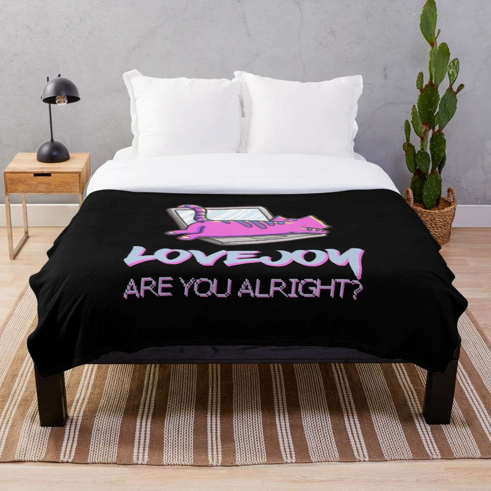 Soft and Cozy Plush Blanket featuring Dream SMP and Lovejoy Band Designs