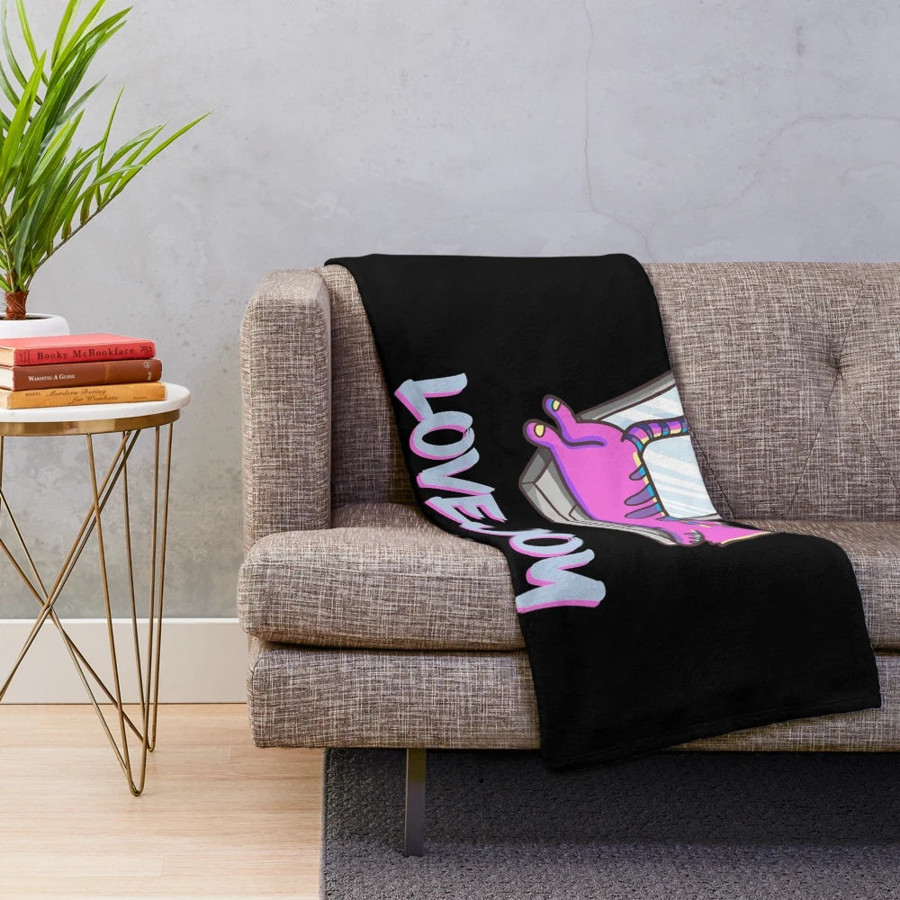 Soft and Cozy Plush Blanket featuring Dream SMP and Lovejoy Band Designs
