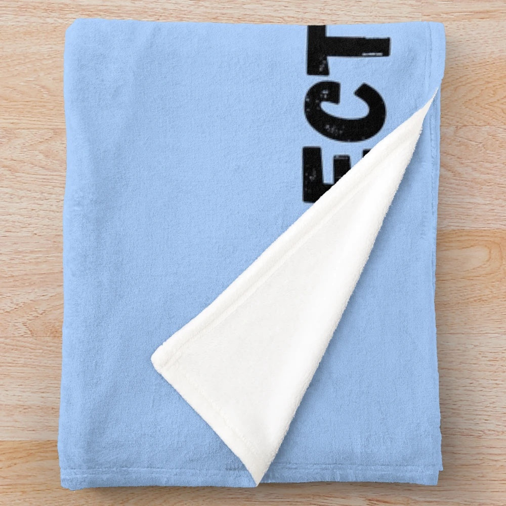 Plush blanket featuring an electrical engineer design