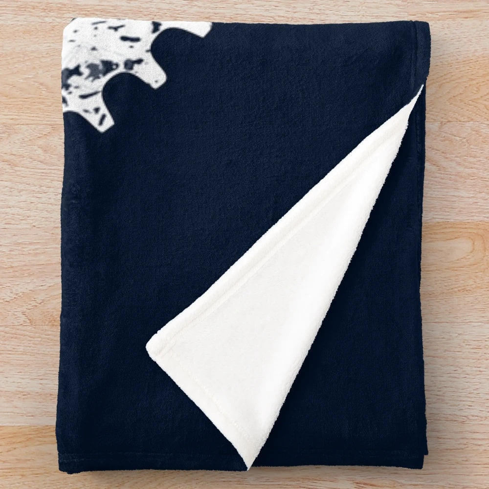 Cozy plush blanket featuring an engineering and mechanical design
