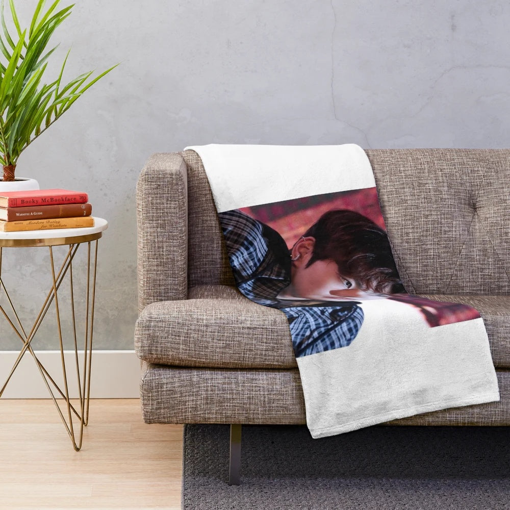 Jungwon Plush Blanket, Enhypen Leader Soft Blanket