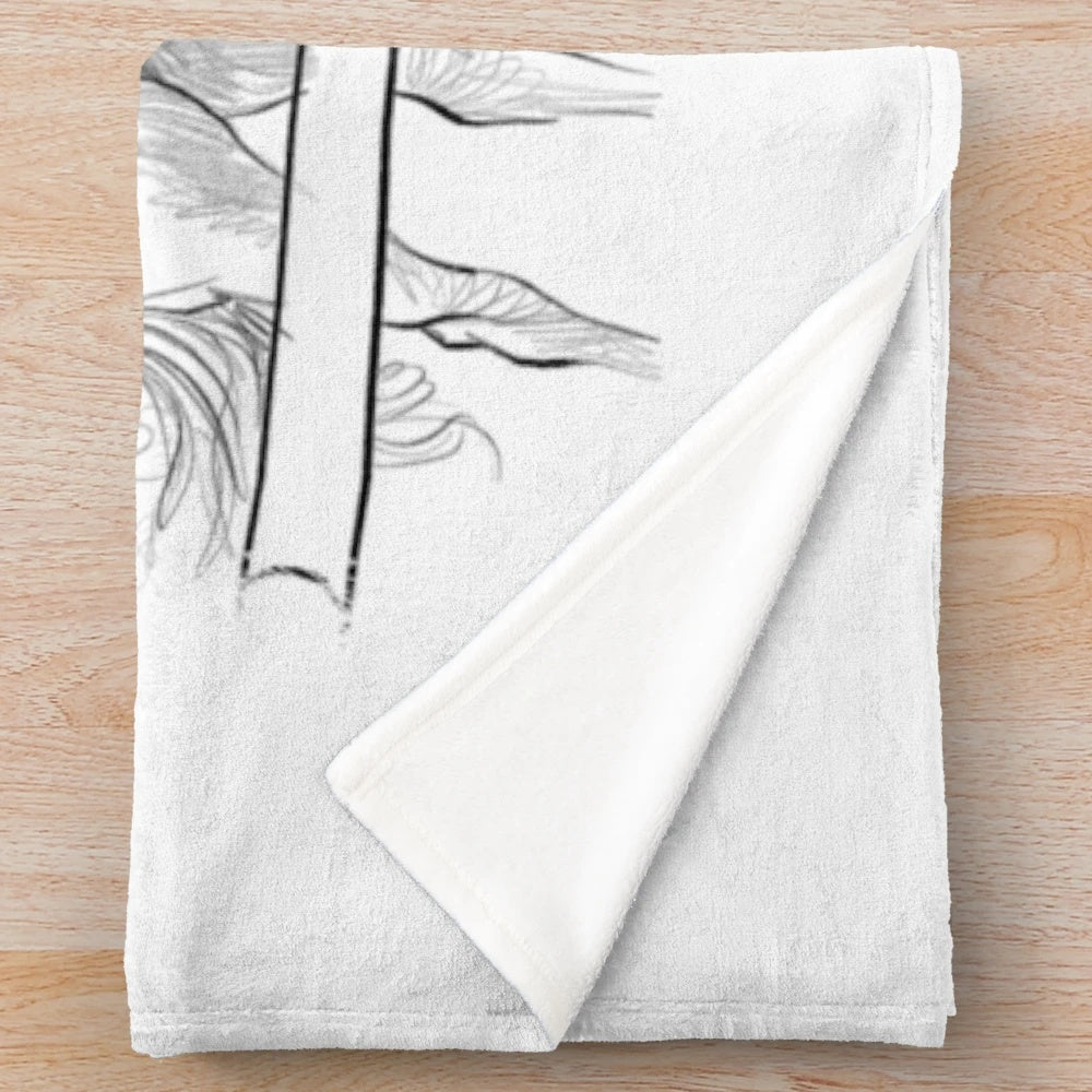 Plush equestrian-themed blanket for horse lovers