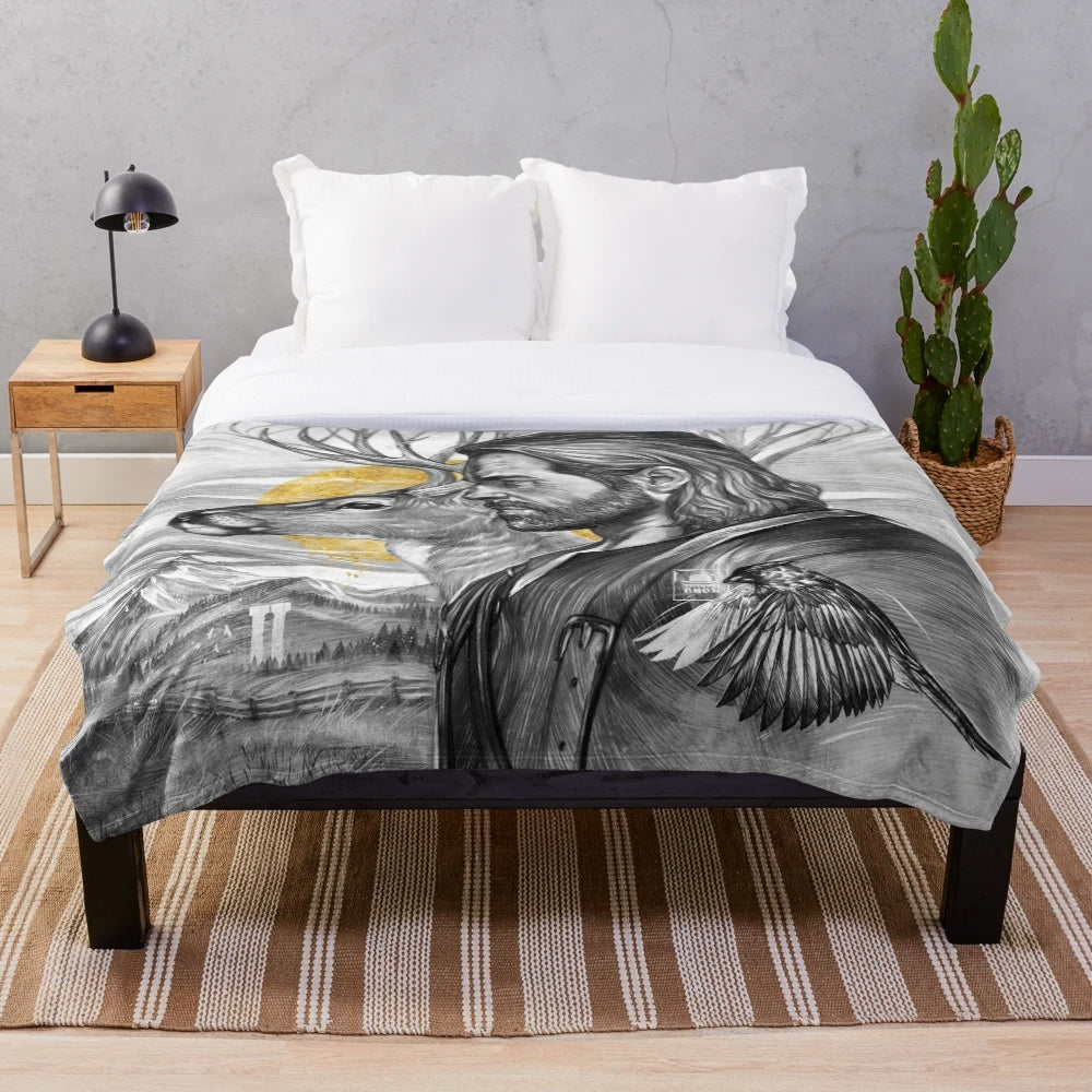 Soft and plush blanket in a neutral color