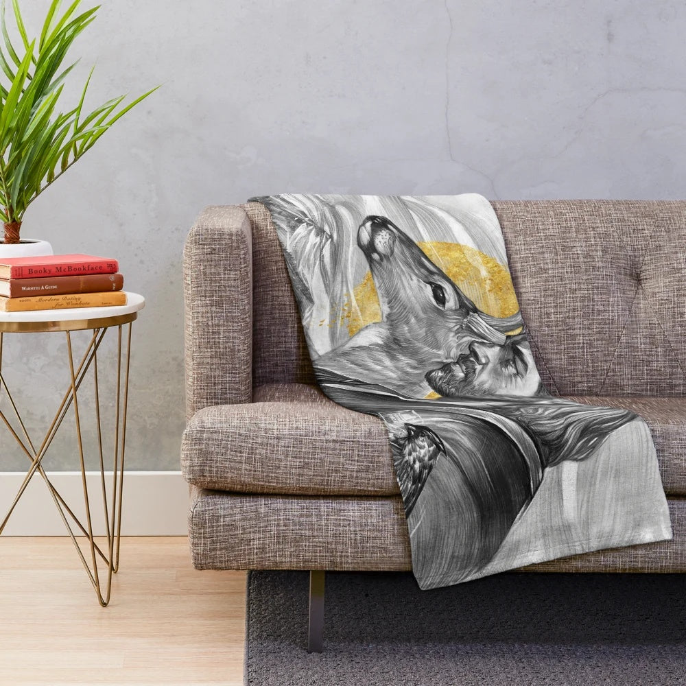 Soft and plush blanket in a neutral color