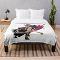 Soft, plush blanket with fantasy-inspired design