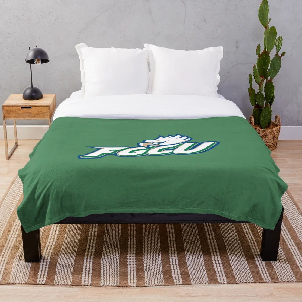 Plush blanket featuring the Florida Gulf Coast Eagles logo