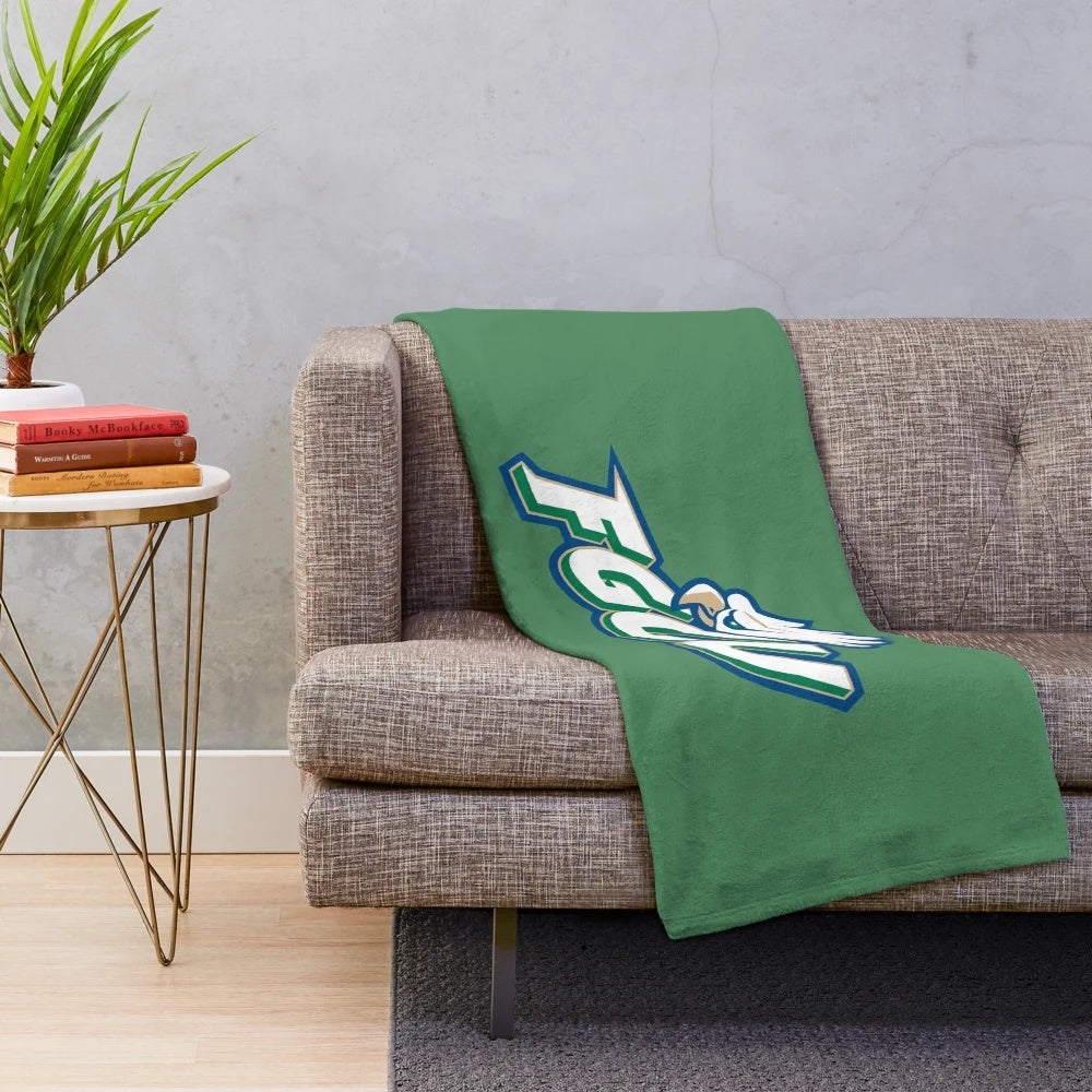 Plush blanket featuring the Florida Gulf Coast Eagles logo
