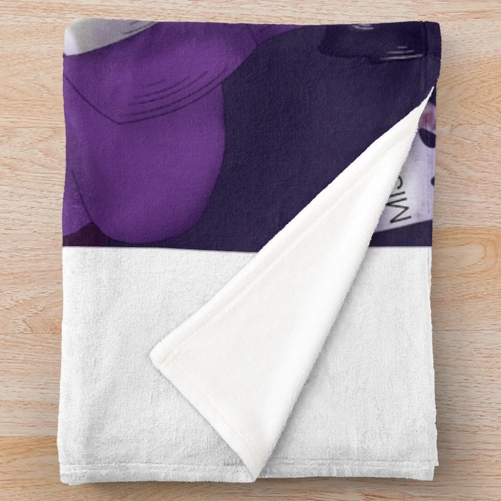 Afton Reporting II Plush Blanket featuring William Afton and Glitchtrap