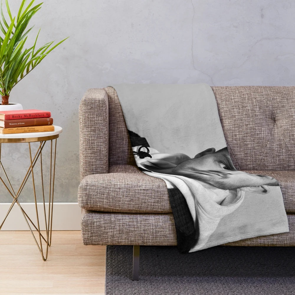 Cozy plush blanket with football fan design