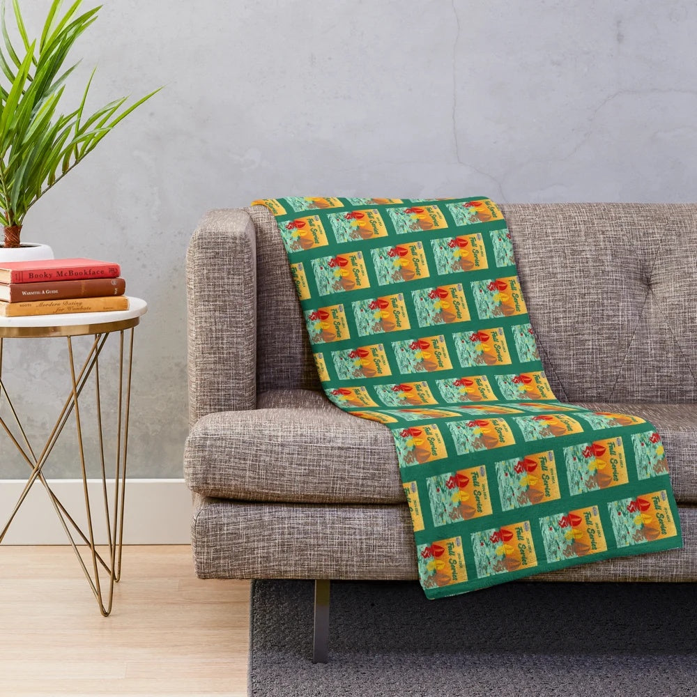 Plush blanket featuring GBCA fall racing series design