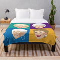 Soft, plush blanket featuring the characters from the Golden Girls TV show